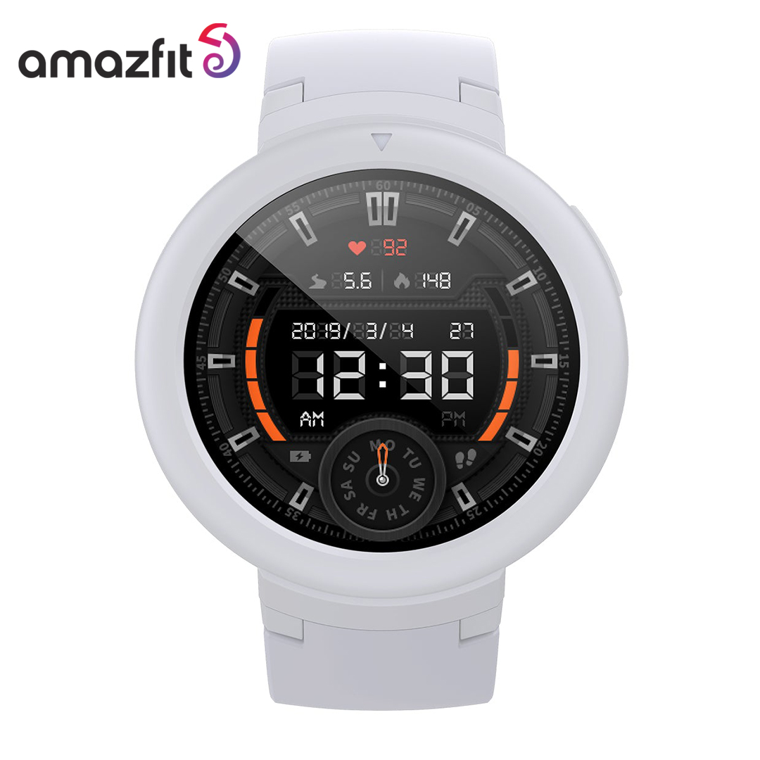 Amazfit Verge Lite IP68 Smart Watch GPS GLONASS Long Battery Life AMOLED Display for Android and iOS - Snowcap White