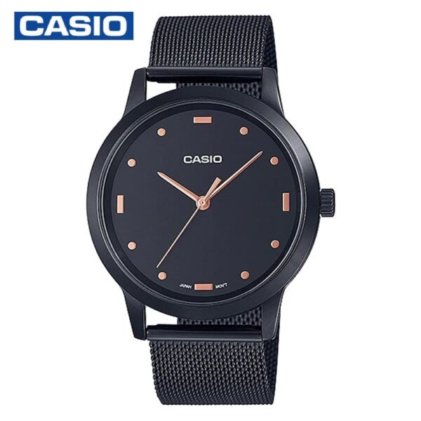 Casio MTP-2022VMB-1CDR Men's Dress Analog Watch- Black