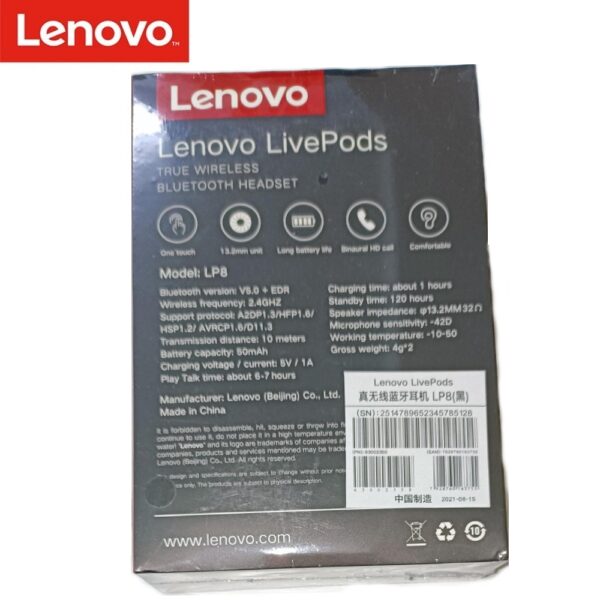 Lenovo LP8 Livepods - White