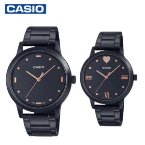 Casio Couple Watch (MTP-2022VB-1CDR / LTP-2022VB-1CDR) - Black