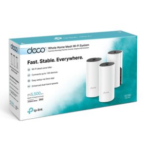 TP-Link Deco M4  AC1200 Whole Home Mesh Wi-Fi System -  3 Pack