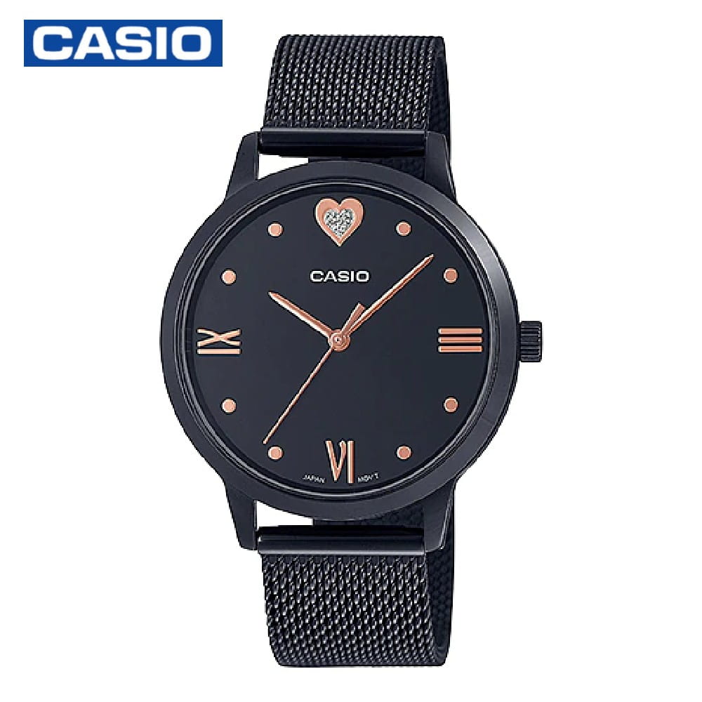 Casio LTP-2022VMB-1CDR Women's Dress Analog Watch- Black