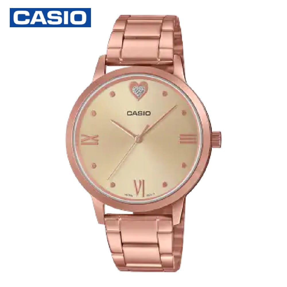 Casio LTP-2022VPG-9CDR women's Dress Analog Watch- Rose Gold