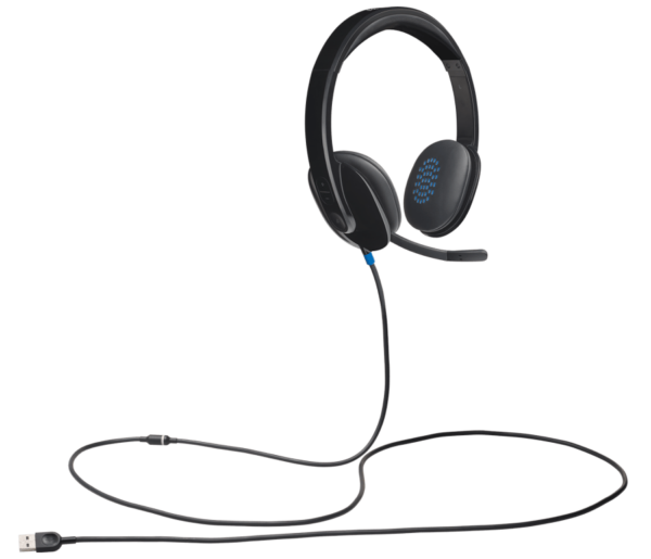 Logitech H540 USB Wired Computer Headset with Noise-Cancelling Mic