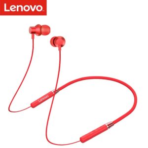 Lenovo HE05 Neckband Bluetooth Headset - Red