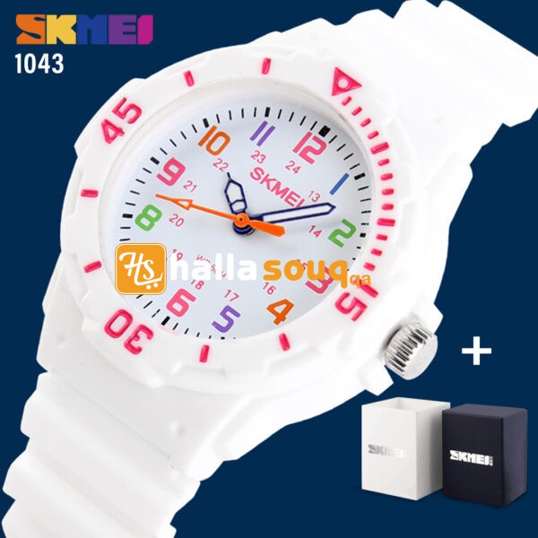 SKMEI SK 1043WT Kids Watch - White