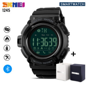 Skmei SK 1245 Men's 5 ATM Waterproof Smart Watch - Black