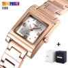 SKMEI SK 1388RG Women's Watch Creative Bracelet Water Resistant - Rose Gold White