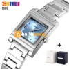 SKMEI SK 1388BU Women's Watch Creative Bracelet Water Resistant - Silver Blue