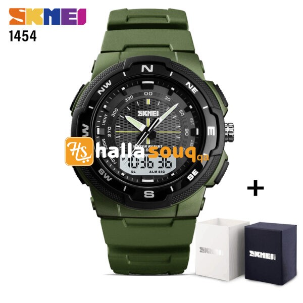 SKMEI SK 1454AG Men's Sports Watch - Army Green