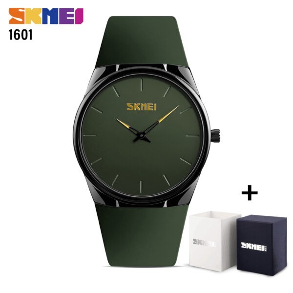 SKMEI SK 1601AG Men's Watch Pu band - Army Green