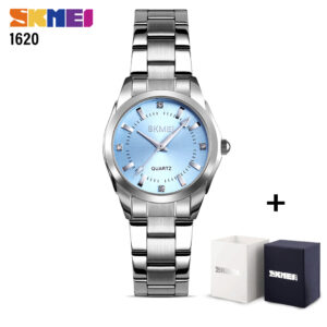 SKMEI SK 1620SIBL Women's INS Stylish Watch Stainless Steel - Silver Blue