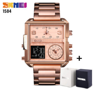 SKMEI SK 1584SRG Men's Watch Multi-function Stainless Steel - Rose Gold