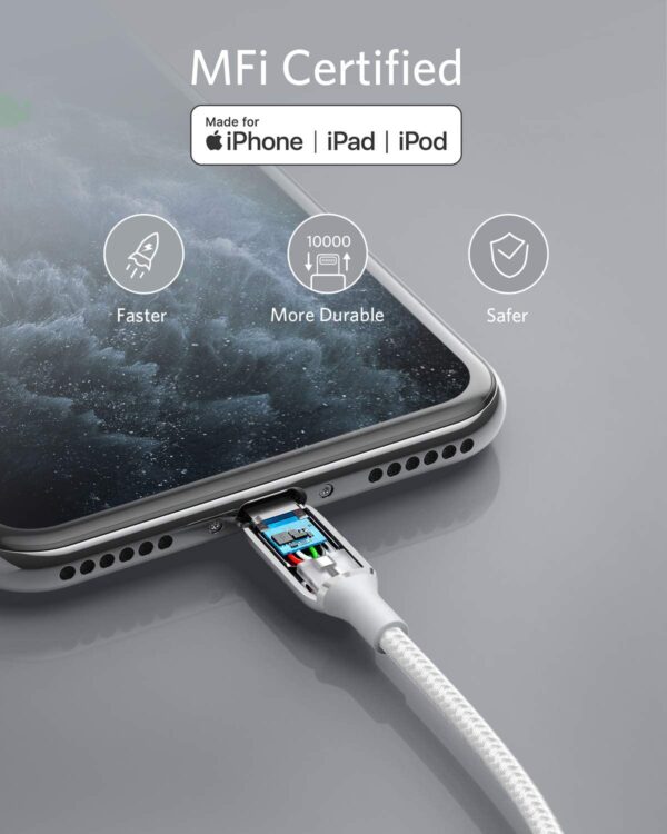 Anker USB-A To Lightning Cable 1 Meter - Silver