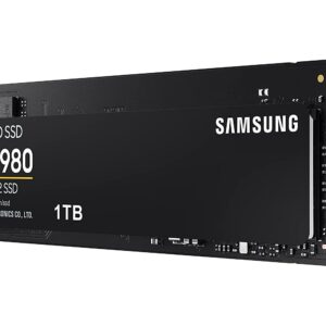 Samsung 980 1 TB PCIe 3.0 (up to 3.500 MB/s) NVMe M.2 Internal Solid State Drive (SSD)