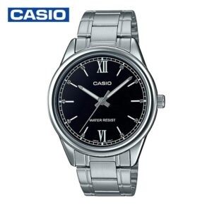 Casio MTP- V005D-1B2UDF  Men's Analog Watch Black And Silver