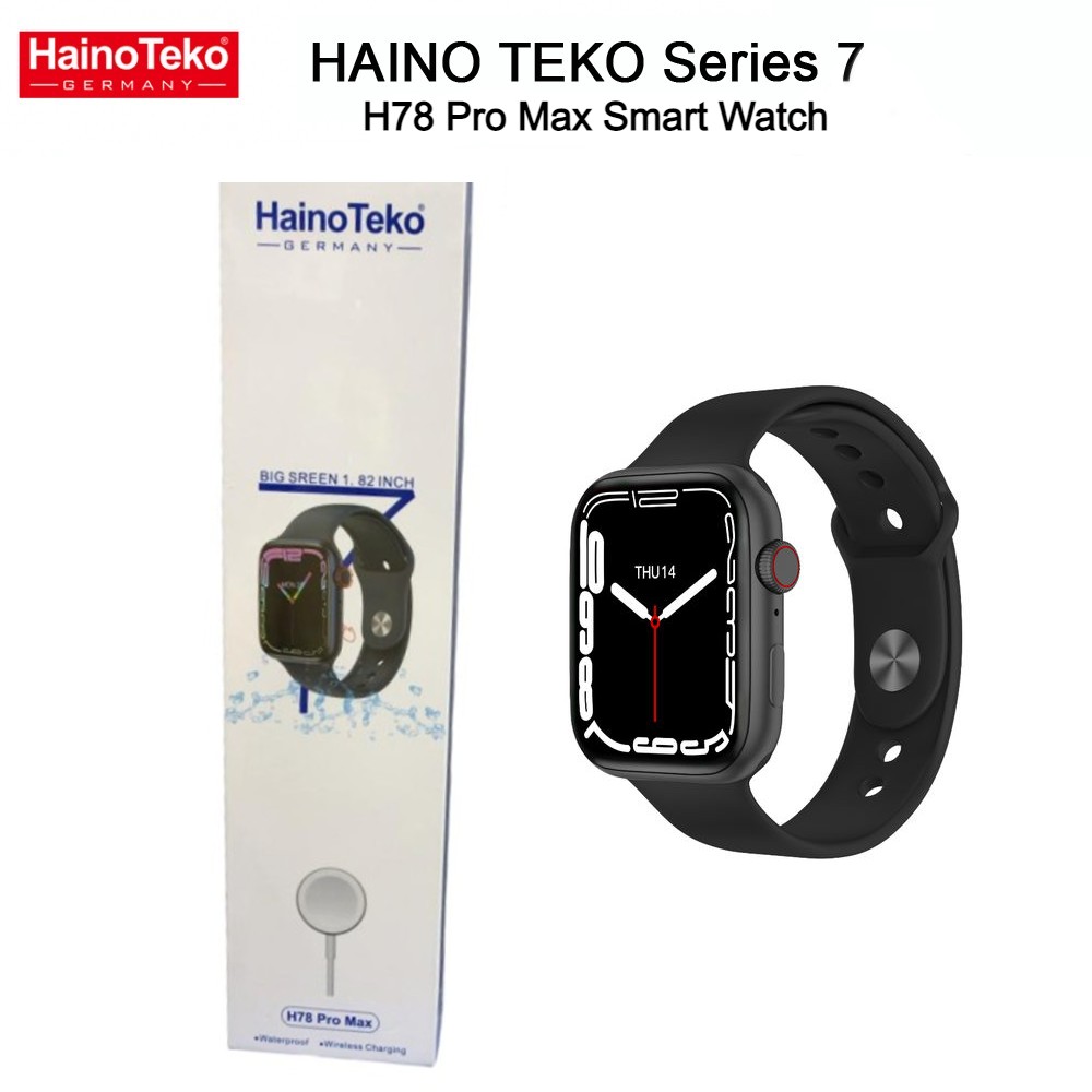 Haino Teko H78 Pro Max Series 7 Bluetooth Smartwatch - Black