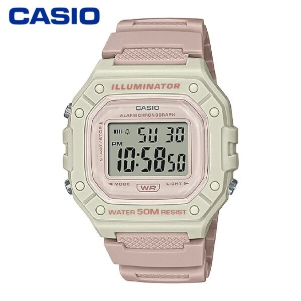 Casio W-218HC-4A2VDF Youth Series Women's Digital Watch - Light Pink