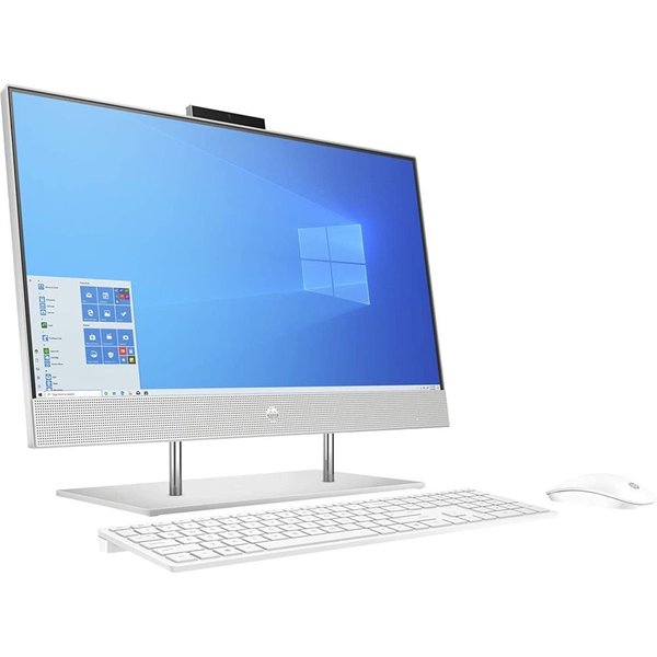 HP All-in-One 24-dp1001ne PC (3B4Z7EA) 23.8 Inch Full HD Touch Screen Display, Intel Core i5-1135G7 Processor, 8GB RAM, 256GB SSD + 1TB HDD, Intel Iris Xᵉ Graphics, Windows 10 – Natural silver