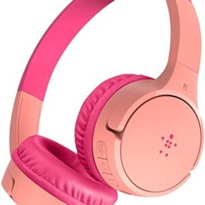 Belkin SOUNDFORM Mini Wireless On-Ear Headphones for Kids - Red