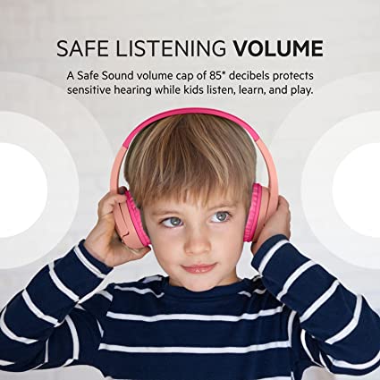 Belkin SOUNDFORM Mini Wireless On-Ear Headphones for Kids - Red