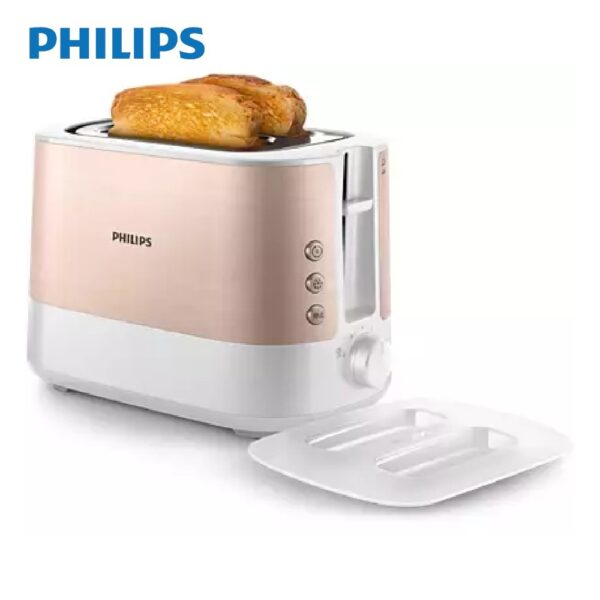 Philips HD2637/11 2 Slot Toaster Metal Rose Gold 1000W