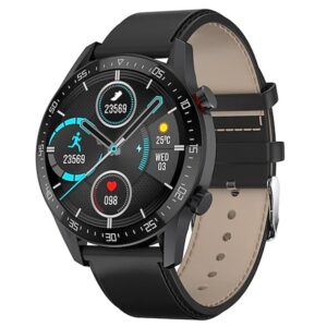 SK7 Plus Smart Watch With Heart Rate Tracker IP68 Waterproof - Black
