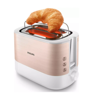 Philips HD2637/11 2 Slot Toaster Metal Rose Gold 1000W