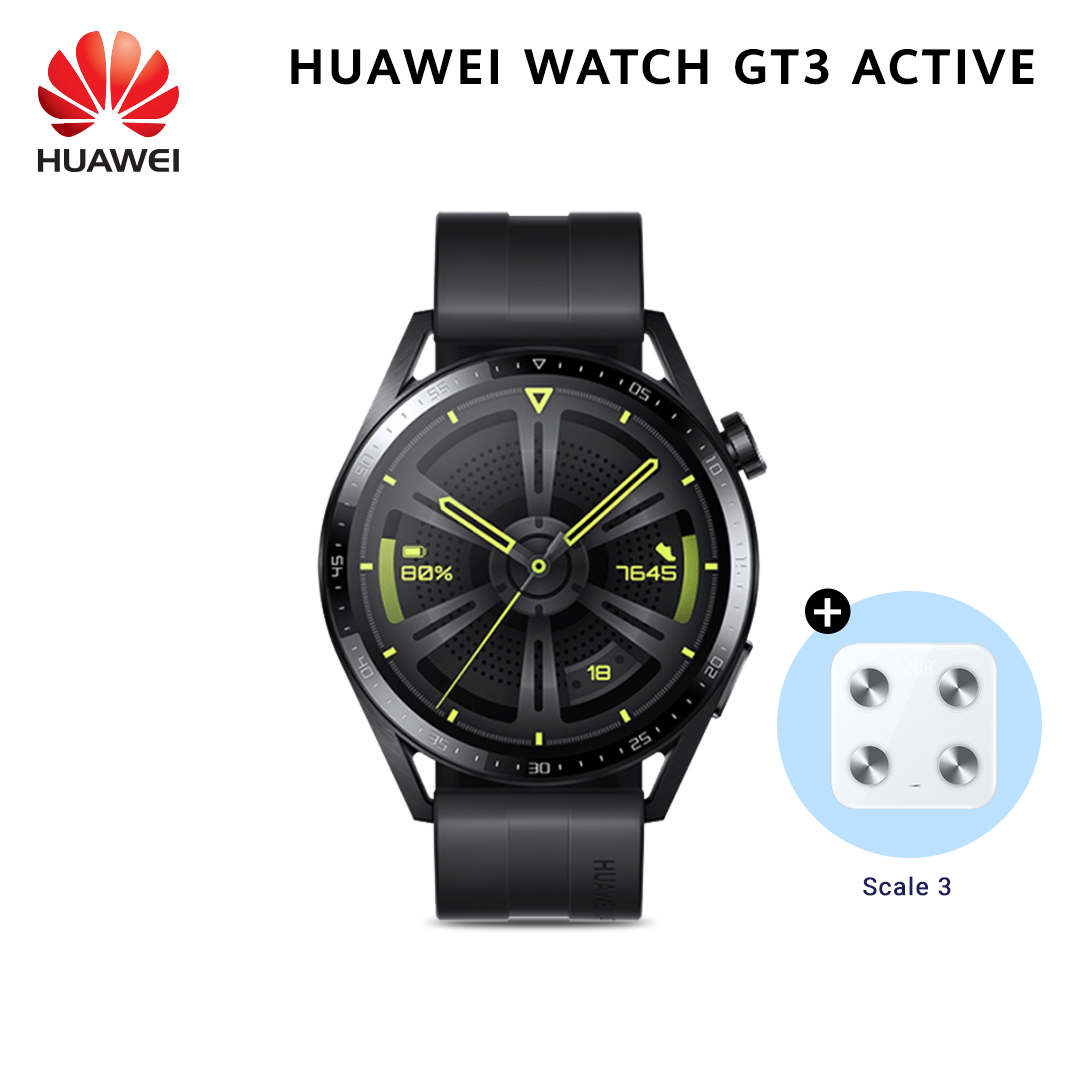 Huawei Watch GT 3 (46 mm) Smartwatch Active Edition - Black