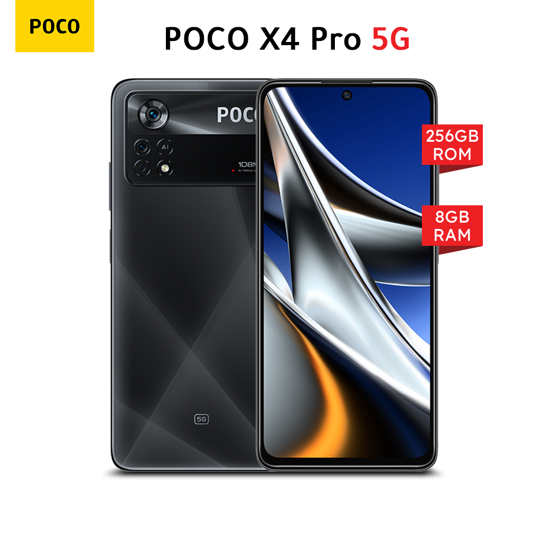 Xiaomi Poco X4 Pro 5G (8GB RAM, 256GB ROM) - Laser Black