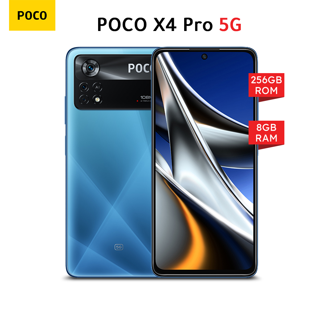 Xiaomi Poco X4 Pro 5G (8GB RAM, 256GB ROM) - Laser Blue