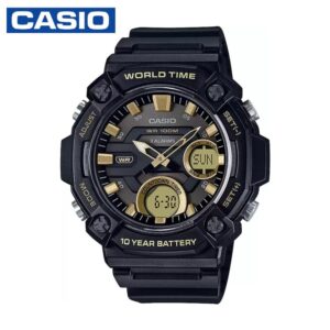 Casio AEQ-120W-9AVDF Youth Series Analog Digital Watch - Black