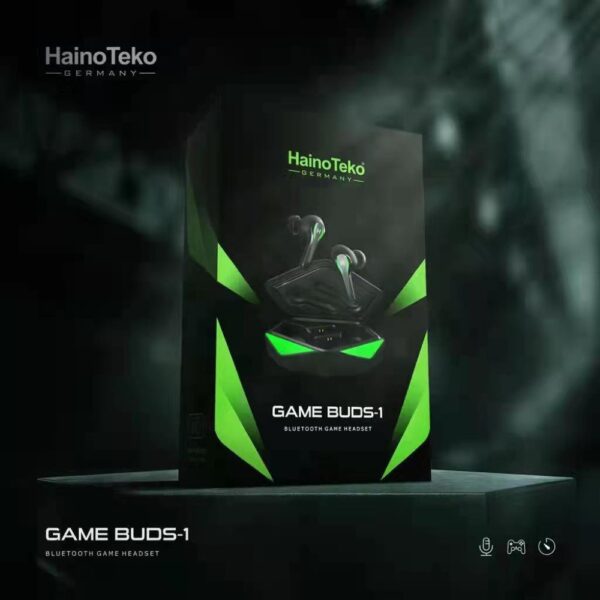 Haino Teko Game Buds-1, Gaming Wireless Earbuds - Black