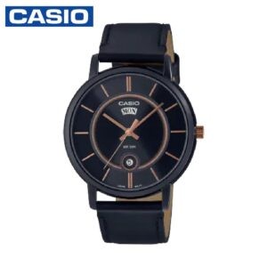 Casio MTP-B120BL-1AVDF Men's Analog Leather Strap Watch