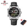 NAVIFORCE NF 9208 Men's Business Luxury Analog Digital Watch - Silver Black