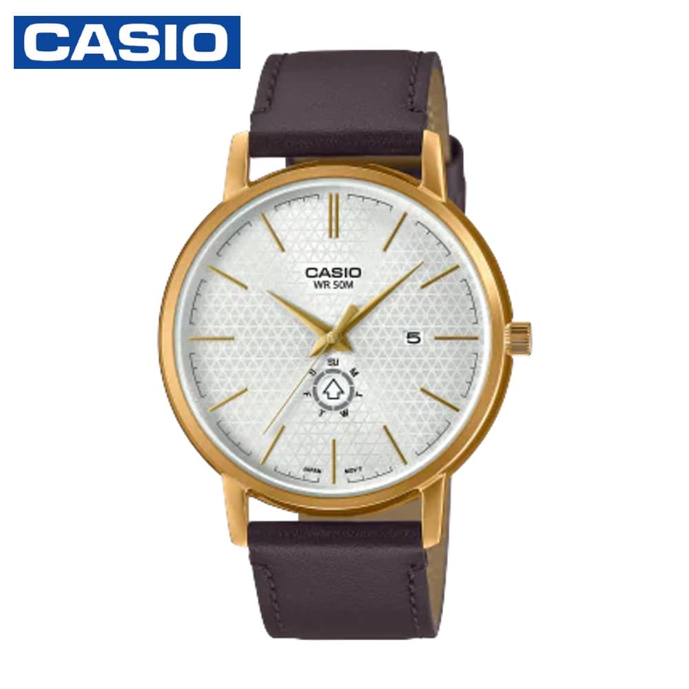 Casio MTP-B125GL-7AVDF Analog Men's Dress Leather Watch