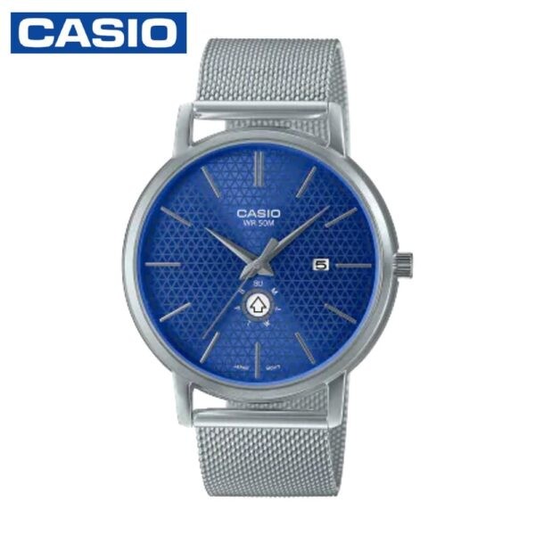 Casio MTP-B125M-2AVDF Men's Analog Stainless Steel Mesh Strap Watch