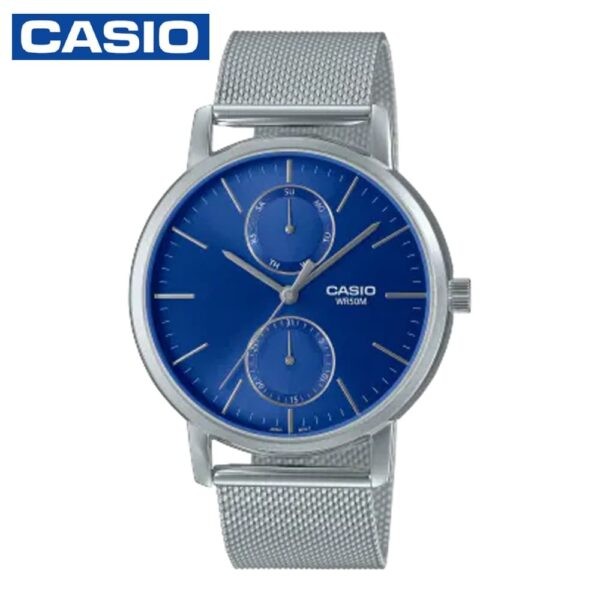 Casio MTP-B310M-2AVDF Men's Casual Stainless Steel Mesh Strap Analog Watch
