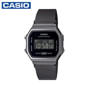 Casio A168WEMB-1BDF Unisex Vintage Series Mesh Starp Digital Watch