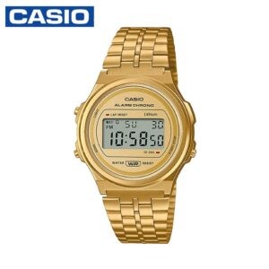 Casio A171WEG-9ADF Unisex Vintage Series Stainless Steel Digital Watch - Gold