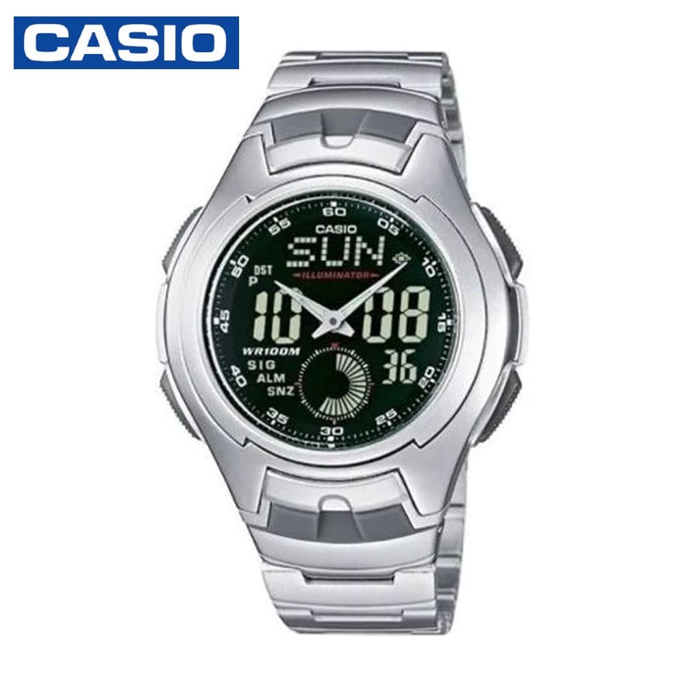 Casio AQ-160WD-1BVDF Men's Stainless Steel Classic Illuminator Watch