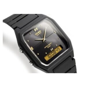 Casio AW-48HE-1AVDF Mens Casual Analog and Digital Watch - Black