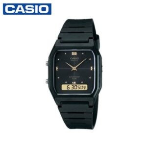 Casio AW-48HE-1AVDF Mens Casual Analog and Digital Watch - Black
