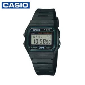 Casio F-91W-3DG Youth Digital Unisex Watch - Black