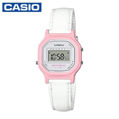 Casio LA11WL-4ADF Girls Pink Digital Leather Band Watch