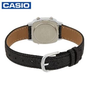 Casio LA670WL-1BDF Womens Casual Digital Leather Watch - Black