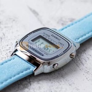 Casio LA670WL-2ADF Womens Casual Digital Leather Watch - Blue