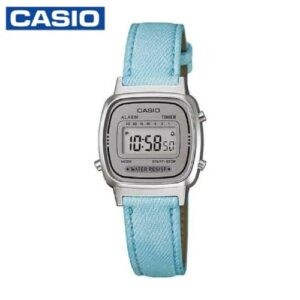 Casio LA670WL-2ADF Womens Casual Digital Leather Watch - Blue