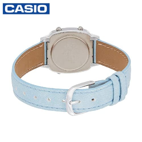 Casio LA670WL-2ADF Womens Casual Digital Leather Watch - Blue