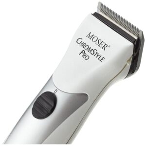 Moser Chrome Style Pro Professional Hair Clipper - White